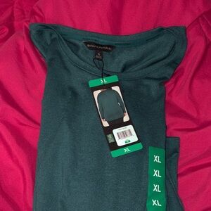 Banana Republic Teal Ribbed Long Sleeve Top